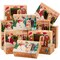 JOYIN 24 PCS Christmas Cookie Gift Baking Box 8.75" x 5.75" x 2.75” with Window Auto-Popup, Xmas Holiday Treat Boxes Containers with Tags for Party Favor Pastries, Cupcake, Brownies, Donut Gift-Giving